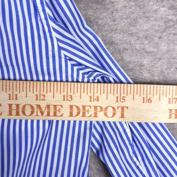 Polo Ralph Lauren Boys Blue White Striped Button Down Shirt Size 6 Classic - Picture 8 of 10
